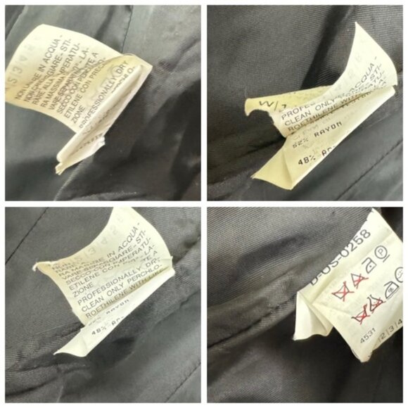 Moschino Cheap Chic Vintage 90s Appliqués CHEAP 3 Button Fitted Blazer Jacket 10 - Picture 14 of 15